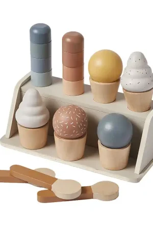 Flexa Ijswinkel - Hout - Play - 18 Onderdelen - Multi Korting