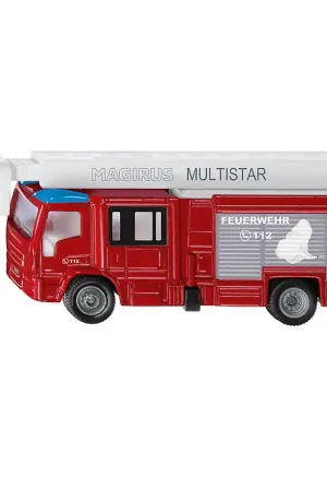 Gecertificeerd Siku Brandweerwagen - 1:87 - Magirus Multistar met telescopische