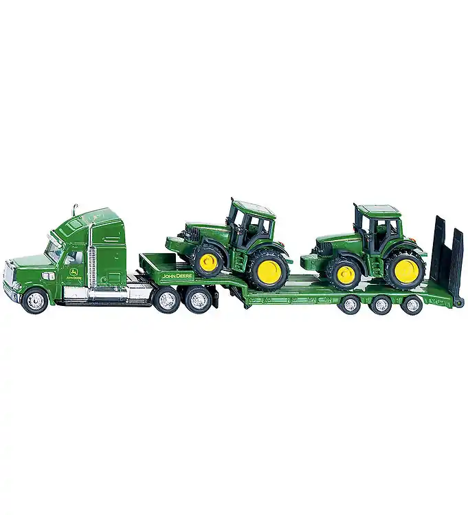 Siku Vrachtwagen m. 2 tractoren - 1:87 - dieplader met John Deer Rechtstreeks Van De Fabrikant