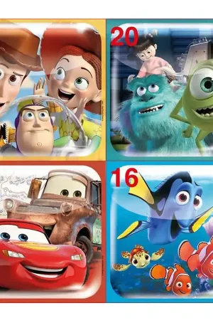 Nu Kopen Educa Puzzel - 4 verschillende - Disney Pixar