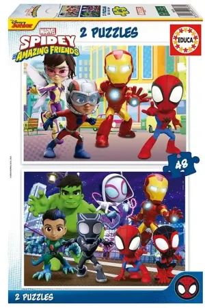 Nieuw Educa Puzzel - 2x48 Bakstenen - Spidey en zijn geweldige Friends