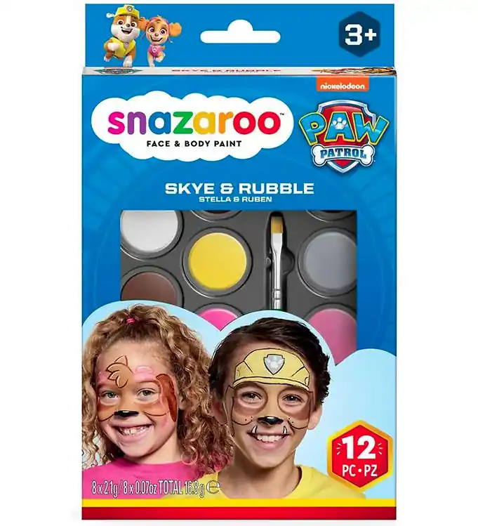 Beperkte Voorraad Snazaroo Schmink - 8 Kleuren - Paw Patrol Sky & Rubble