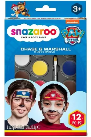 Finale Uitverkoop Snazaroo Schmink - 8 Kleuren - Paw Patrol Chase & Marshall
