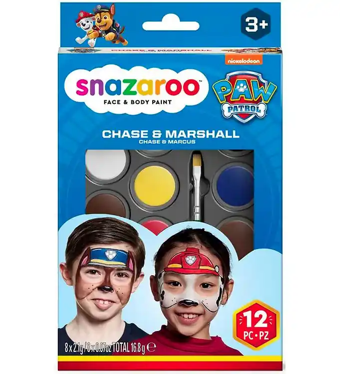Finale Uitverkoop Snazaroo Schmink - 8 Kleuren - Paw Patrol Chase & Marshall