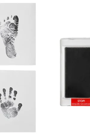Dooky Hand- en voetafdrukken Set - Happy Inktloze pads voor hand Premium