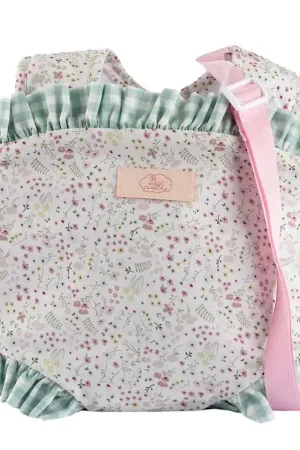 Asi Poppen Accessoires - Poppendrager - Roze/Groen Fabrieksprijs