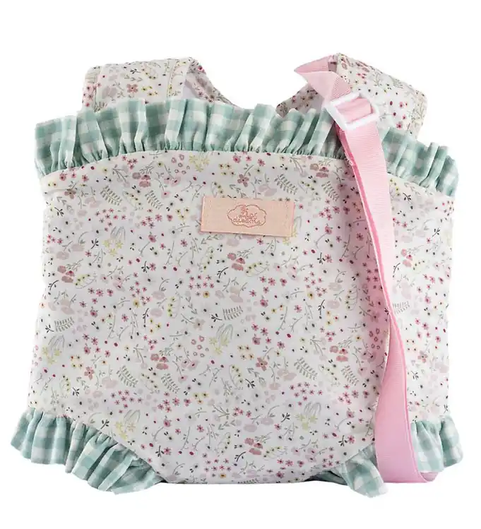 Asi Poppen Accessoires - Poppendrager - Roze/Groen Fabrieksprijs