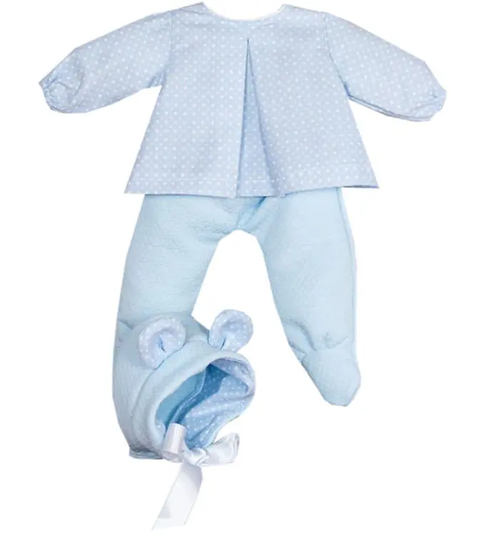 Asi Poppenkleding - 43 cm - Pablo- Blauw/Wit Bestel Nu