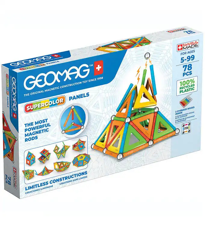 Geomag Magneetset - Supercolor Panels Recycled - 78 Onderdelen Uitverkoop