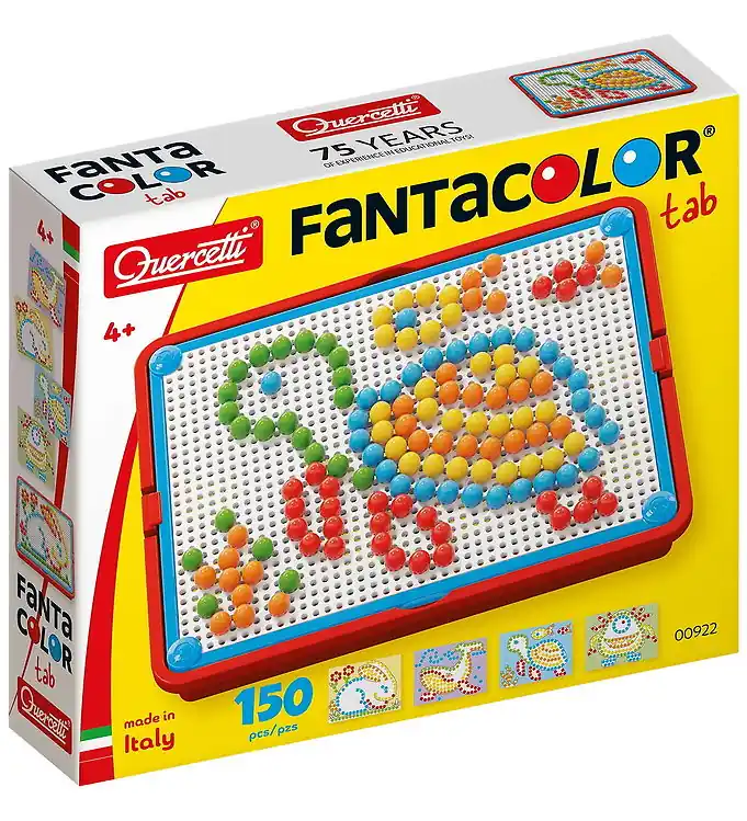 Goedkoop Quercetti Mozaïek met spelden - Fanta Kleurtabletten - 150 st. -