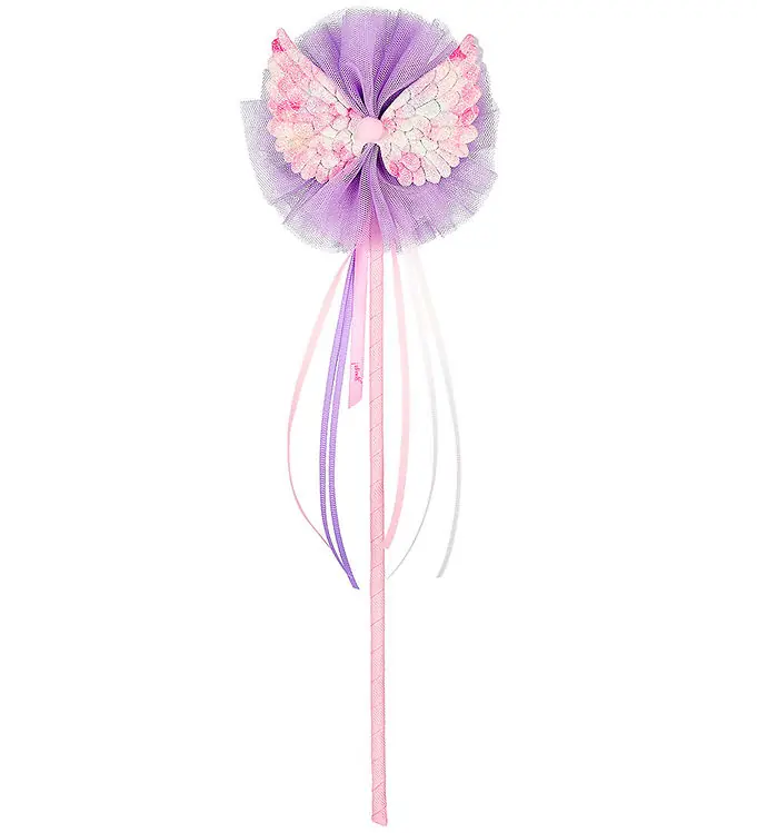 Souza Verkleedkleren - Toverstaf m. Tule/Vleugels - Paars/Roze Must-Have