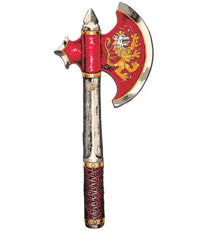 Liontouch Kostuum - Ridderbijl - Rood Koopje