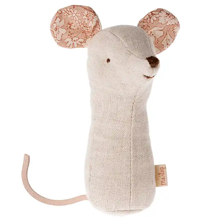 Speciale Aanbieding Maileg Rammelaar - Slaapliedje Friends - Muis Rammelaar - Nature