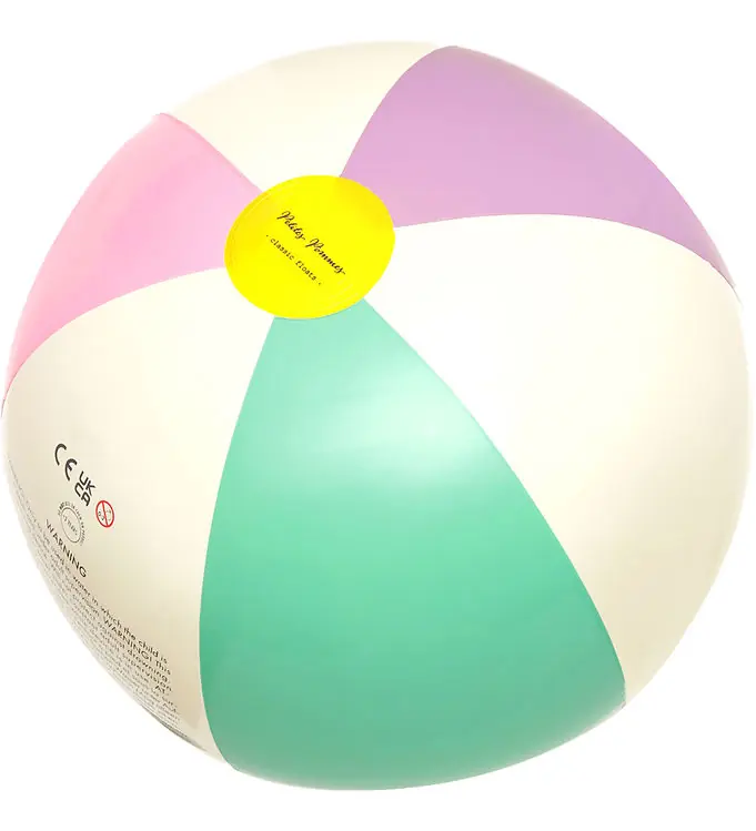 Petites Pommes Strandbal - 45 cm - Otto - Menthe/Violet/Roze Merkproduct