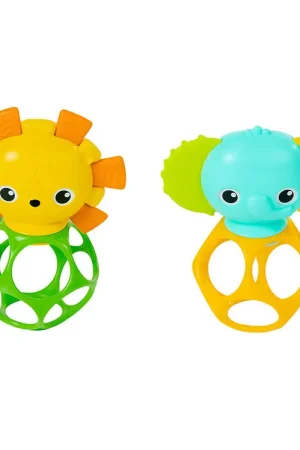 Bright Starts Activiteitenspeelgoed - Oball-Bijtring 2-pack Aanbieding