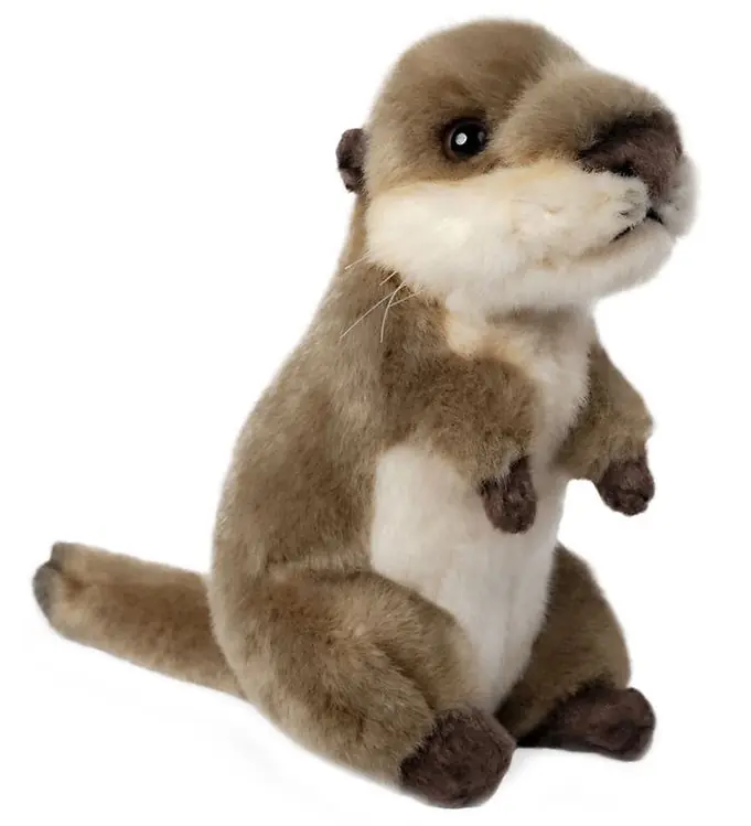 Koop Online Living Nature Knuffel - 17x9 cm - Otterjong - Bruin/Beige