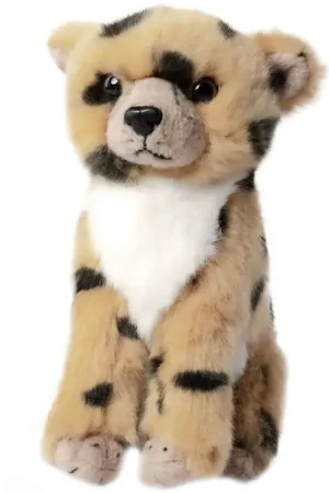 Living Nature Knuffel - 17x10 cm - Cheetah Young - Beige/Zwart/W Beste Prijs