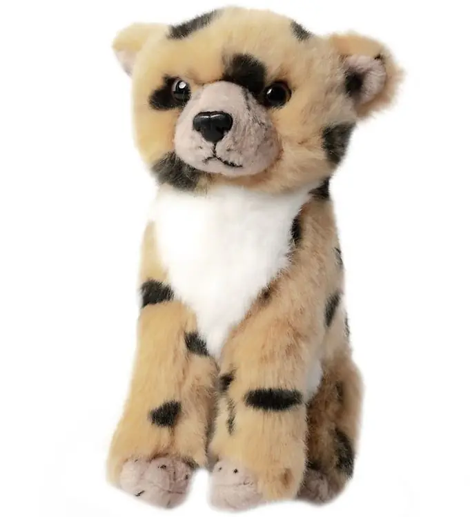 Living Nature Knuffel - 17x10 cm - Cheetah Young - Beige/Zwart/W Beste Prijs