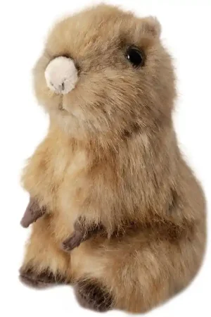 Living Nature Knuffel - 14x7 cm - Baby Capivar - Bruin Finale Uitverkoop