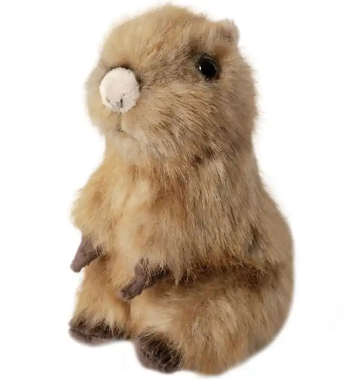 Living Nature Knuffel - 14x7 cm - Baby Capivar - Bruin Finale Uitverkoop