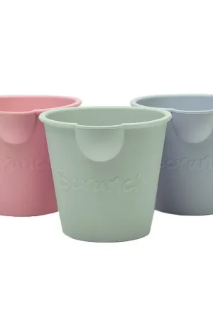 Scrunch Bath Buckets - 3-pack - Sage Green/Dusty Rose/Eendenei B Finale Uitverkoop
