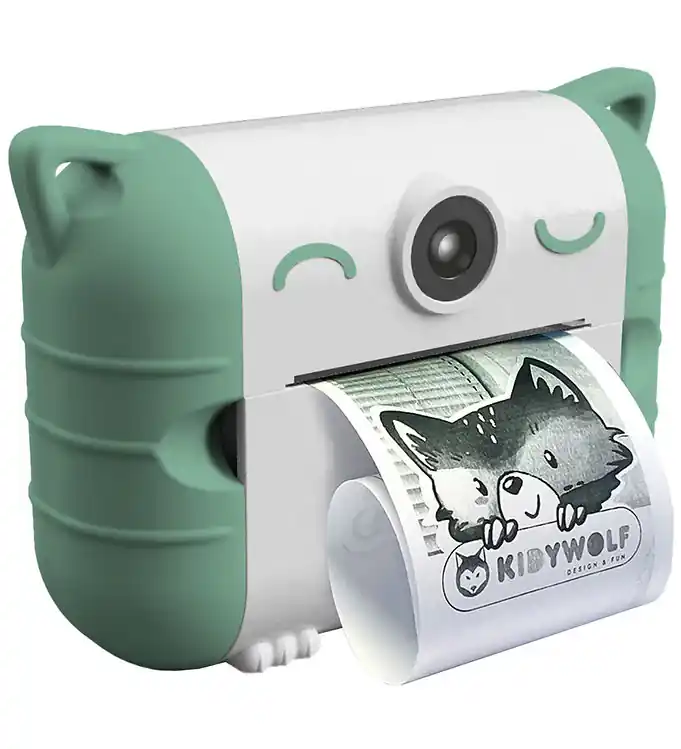 Kidywolf Camera m. Printer - Kidyprint - Camera Green Bestel Nu