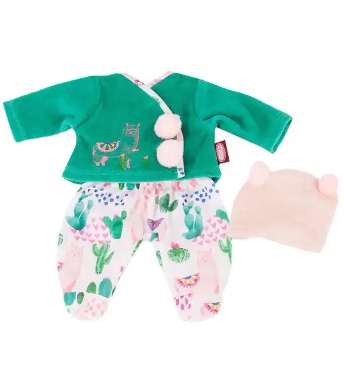 Beperkte Voorraad Götz Poppenkleding - Blouse/Broek - 30-33 cm - Alpaca Love