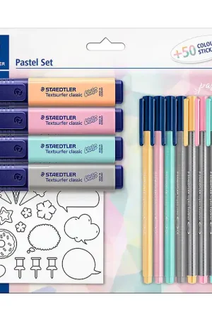 Flitsaanbieding Staedtler Tekenset - Pastel - 12 Onderdelen