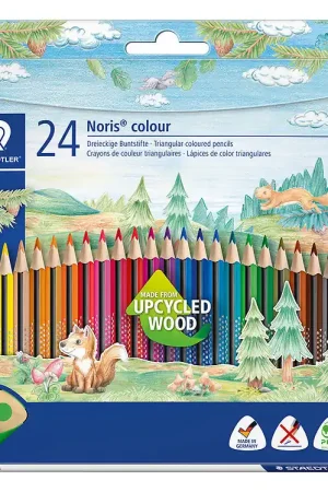 Lage Kosten Staedtler Kleurpotloden - Noris gerecycled hout - 24 stk