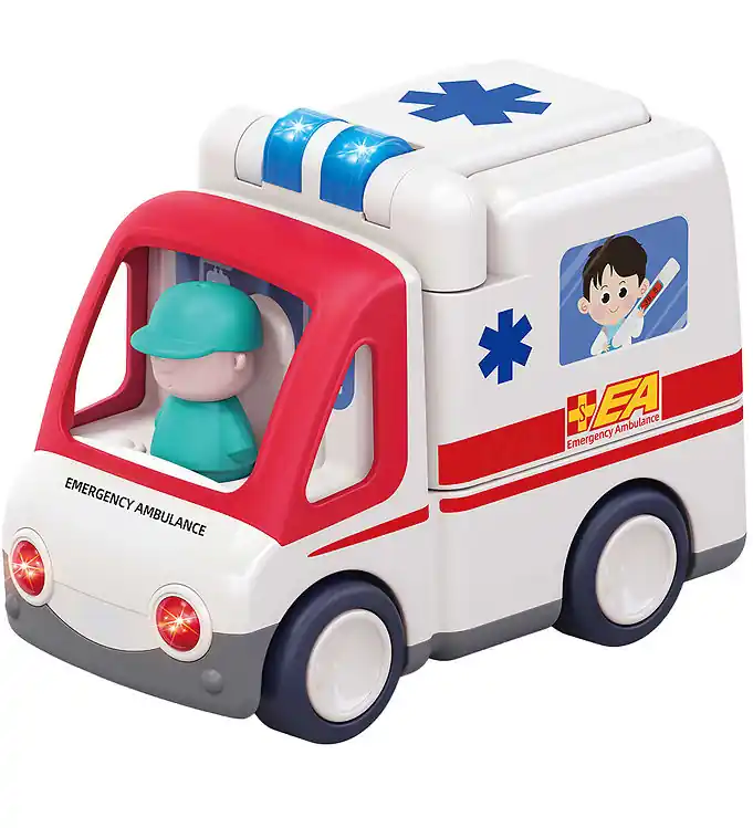Tijdelijk Beschikbaar Kinder and Kids Ambulance - m. Licht, muziek en beweging