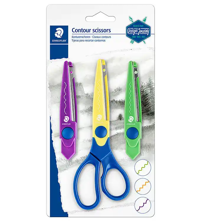Superprijs Staedtler Schaar-Set - Contouren - 3 Mønstre - Ontwerpreis