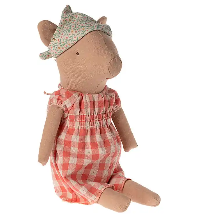 Express Levering Maileg Knuffel - Varken - Meisje - 34 cm - Jurk