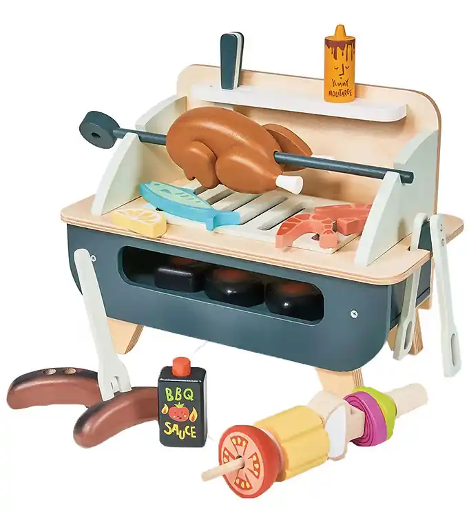 Nu Kopen Tender Leaf Houten Speelgoed - Barbecue Grillset