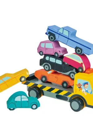 Tender Leaf Houten Speelgoed - Stapelaars - Autotransport Direct Beschikbaar
