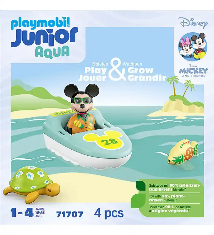 Beste Prijs Playmobil Junior Aqua - Disney - Mickey's Bå... - 71707 - 4 Onde
