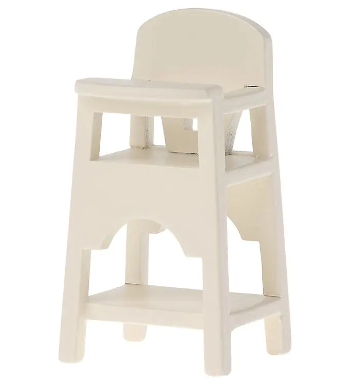 Op = Op Maileg Miniatuur Kinderstoel - Baby Muis - Off White