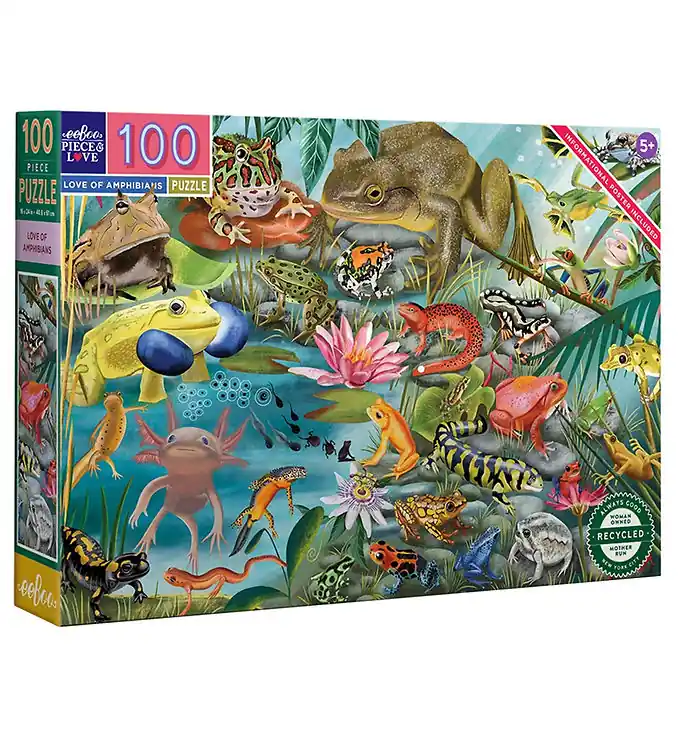 Koop Online Eeboo Puzzel - 100 Bakstenen - 40,6x61 cm - Amfibieën