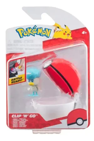 Alleen Vandaag Pokémon Figuur - Clip 'N' Go - Poke Ball - Quaxly