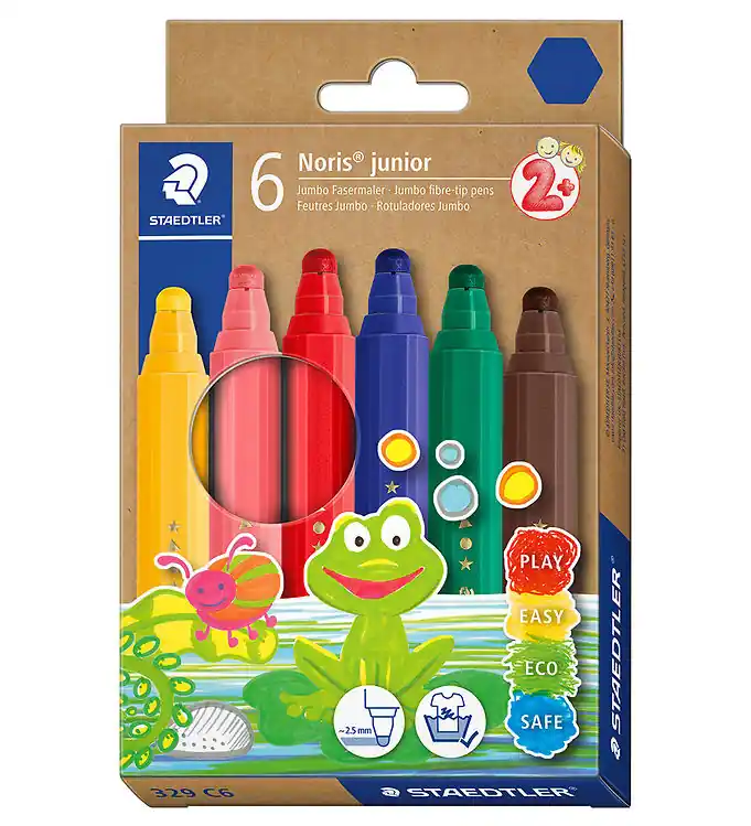Weekendaanbieding Staedtler Markers - 6 st. - Noris Junior - 2,5 mm