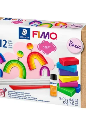 Direct Beschikbaar Staedtler FIMO Speelklei m. Gereedschap - Soft - 12 Onderdelen -