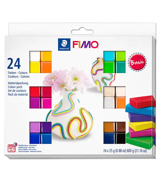Uitverkoop Staedtler FIMO Speelklei - Soft - 24x25 g - Basic