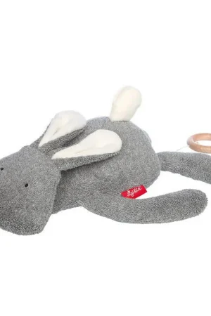 Hete Deal Sigikid Knuffel m. Muziek - Rabbit - 40 cm - Grey