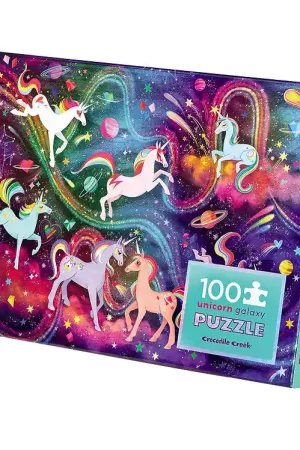 Crocodile Creek Puzzel - 100 Bakstenen - Unicorn Galaxy Shop Nu