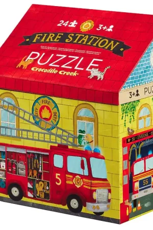 Crocodile Creek Puzzel - 24 Bakstenen - Fire Station Favoriet