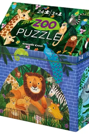 Tijdelijk Beschikbaar Crocodile Creek Puzzel - 24 Bakstenen - Zoo