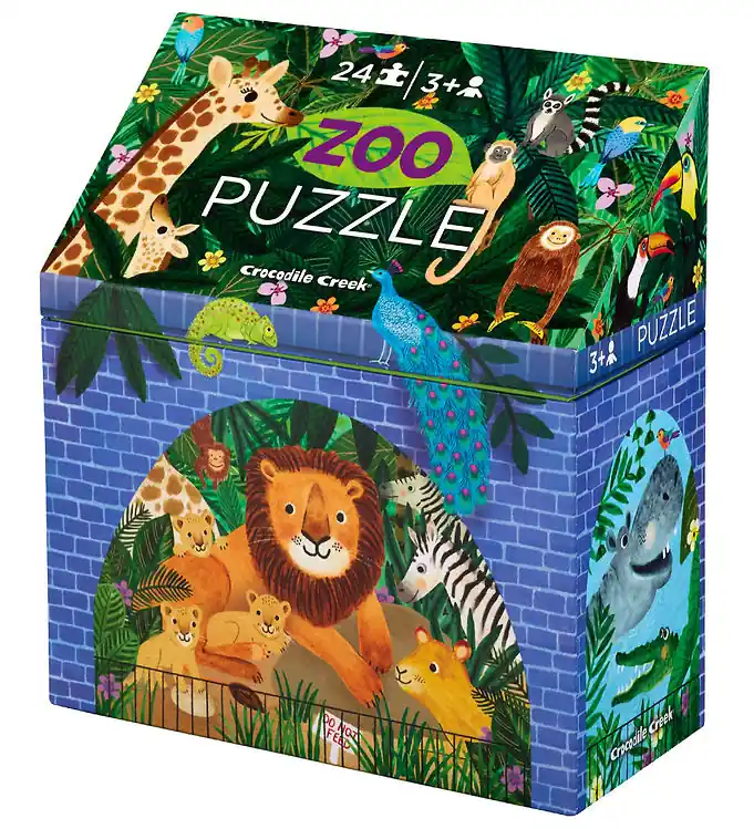 Tijdelijk Beschikbaar Crocodile Creek Puzzel - 24 Bakstenen - Zoo