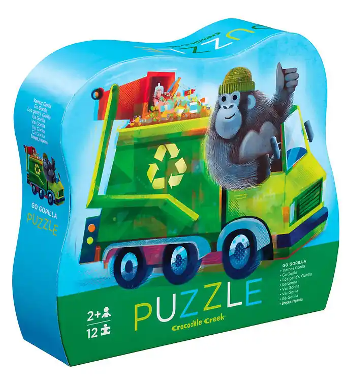 Actieprijs Crocodile Creek Puzzel - 12 Bakstenen - Ga Gorilla