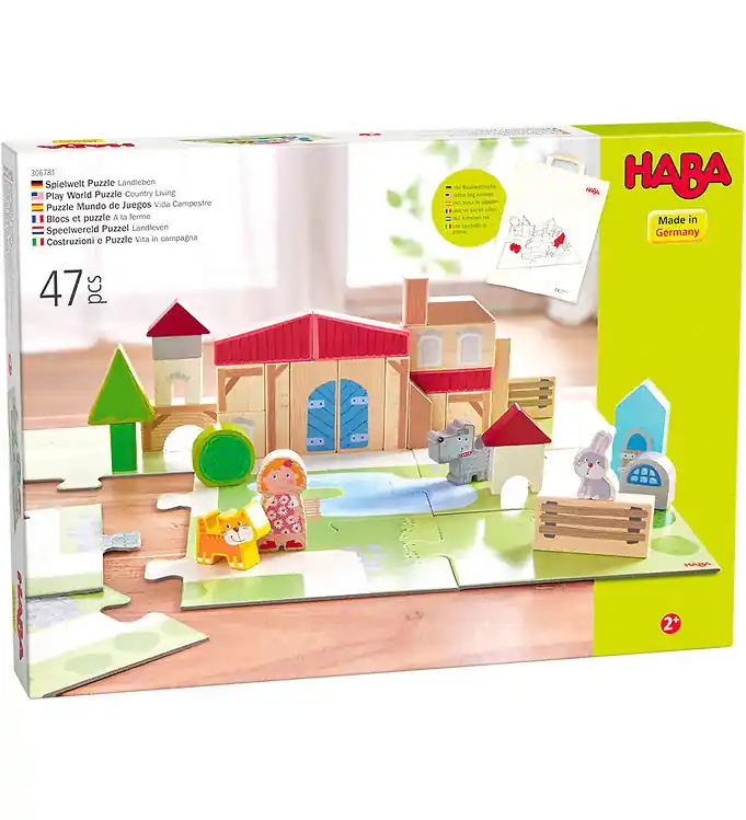Gratis Retour HABA Play Wereld Puzzel - 47 Onderdelen