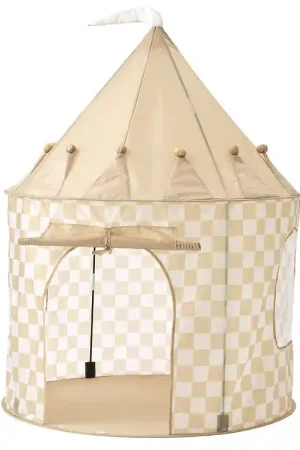 Gereduceerde Prijs Kids Concept Speeltent - 100x130 cm - Geel Ruiten
