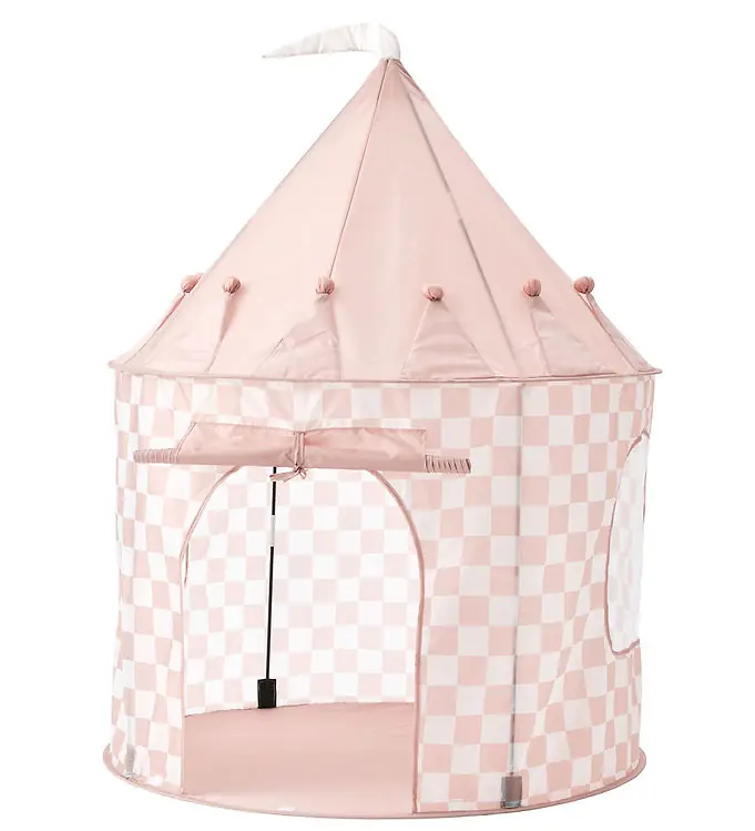 Kids Concept Speeltent - 100x130 cm - Abrikoos Ruiten Fabrieksprijs